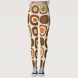 Gartenwegmuster im Stil der Mitte des 20. Jahrhund Leggings