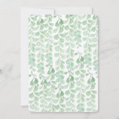 Gartenwein | Aquarelltaufe Einladung (Rückseite)