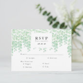 Gartenweine | Watercolor RSVP Card Karte (Stehend Vorderseite)