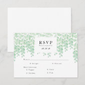 Gartenweine | Watercolor RSVP Card Karte (Vorne/Hinten)