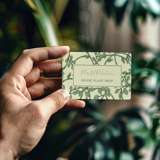 Gartenweinmuster hübsche Visitenkarte