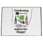 Gartenwerkzeug Große Geschenktüte (Vorderseite)