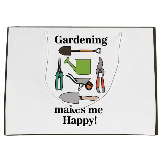 Gartenwerkzeug Große Geschenktüte (Vorderseite)