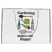 Gartenwerkzeug Große Geschenktüte (Rückseite)