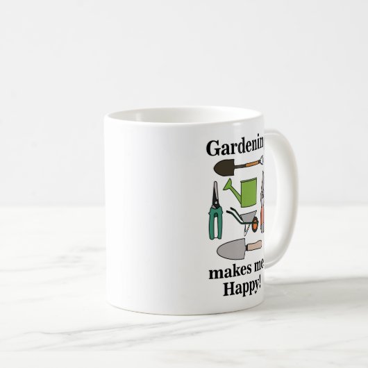 Gartenwerkzeug Kaffeetasse (VorderseiteRechts)