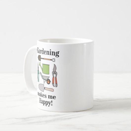 Gartenwerkzeug Kaffeetasse (Vorderseite Links)