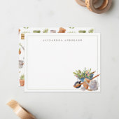 Gartenwerkzeug Persönliche Stationierungskarte Mitteilungskarte (Vorderseite/Rückseite Beispiel)