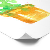 Gartenwerkzeug Pflanze Wasserkocher Poster (Ecke)