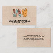 Gartenwerkzeug und -material visitenkarte (Vorne/Hinten)