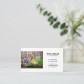 Gartenwerkzeug und -material visitenkarte (Stehend Vorderseite)