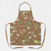 Gartenwerkzeug und Text Br. Schürze (Vorderseite)