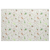 Gartenwerkzeug und Text Br. Stoff (Fat Quarter (45,7 x 55,9 cm))