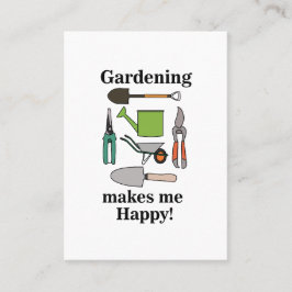 Gartenwerkzeug Visitenkarte