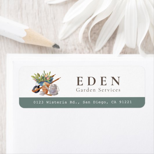 Gartenwerkzeug Wheelbarock Wasserfarbenadresse (Insitu)