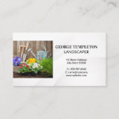 Gartenwerkzeuge | Blume und Dirt Visitenkarte (Vorderseite)