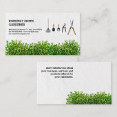 Gartenwerkzeuge | Bushs Visitenkarte (Vorne/Hinten)