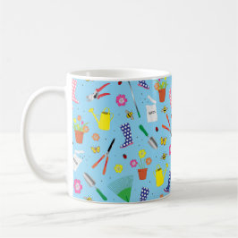 Gartenwerkzeuge Cartoon Gardener Kaffeetasse