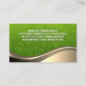 Gartenwerkzeuge | Grass Business Card Visitenkarte (Rückseite)