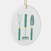 Gartenwerkzeuge Keramik Ornament (Rechts)