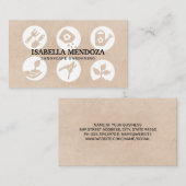 Gartenwerkzeuge | Landflucht Visitenkarte (Vorne/Hinten)