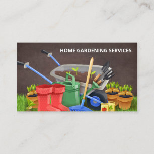 Gartenwerkzeuge Landflucht Visitenkarte