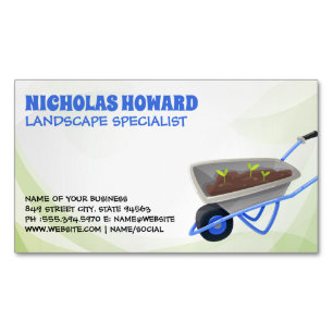 Gartenwerkzeuge Landschaftsgärtner Magnetische Visitenkarte