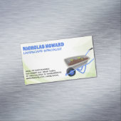 Gartenwerkzeuge | Landschaftsgärtner Magnetische Visitenkarte (Beispiel)