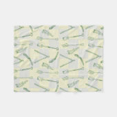 Gartenwerkzeuge Muster Fleecedecke (Vorderseite (Horizontal))