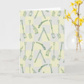 Gartenwerkzeuge Muster Karte (Gelbe Blume)