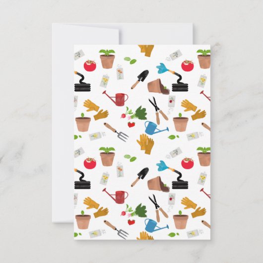 Gartenwerkzeuge Pflanze Gardener Kinderzimmer Must Dankeskarte (Rückseite)