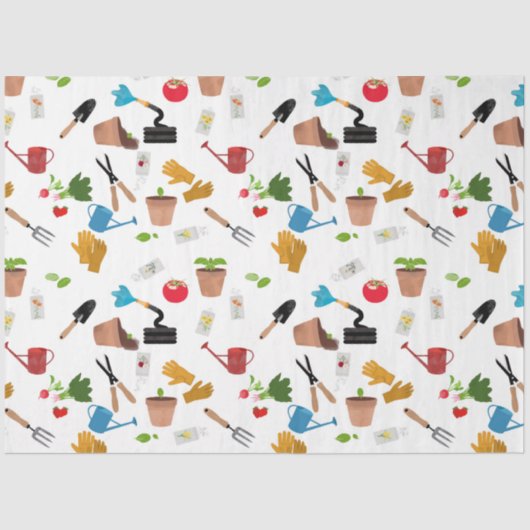 Gartenwerkzeuge Pflanze Gardener Kinderzimmer Must Seidenpapier (Vorderseite)