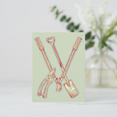 Gartenwerkzeuge Postkarte (Stehend Vorderseite)