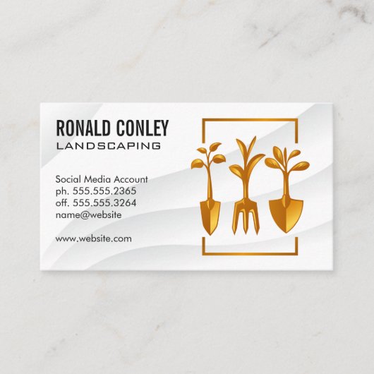 Gartenwerkzeuge | Rasenschnitt Visitenkarte (Vorderseite)