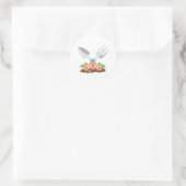 Gartenwerkzeuge Runder Aufkleber (Tasche)