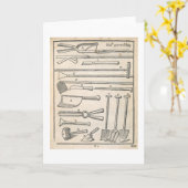 Gartenwerkzeuge, "vom niederländischen Gärtner" Karte (Gelbe Blume)