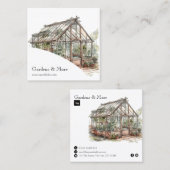 Gartenwiese und Grünflächen Land & Garten Quadratische Visitenkarte (Vorne/Hinten)