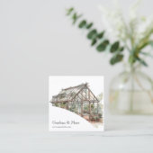 Gartenwiese und Grünflächen Land & Garten Quadratische Visitenkarte (Stehend Vorderseite)