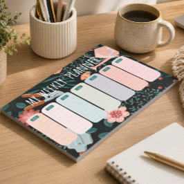 Gartenwochenplaner Notepad Notizblock