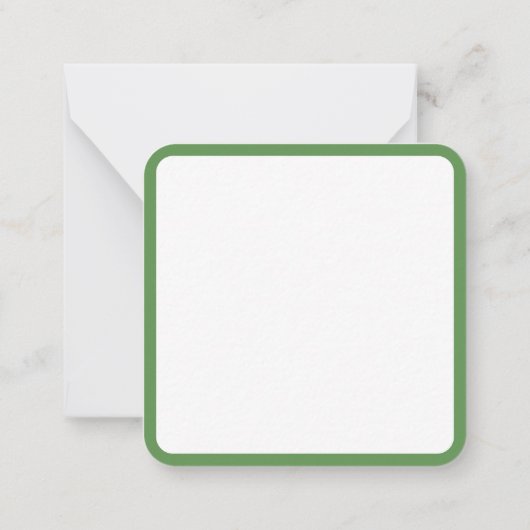 Gartenwörter Muster Stilvoll Grün Garten Chic Mitteilungskarte (Rückseite)