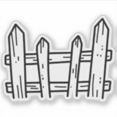 Gartenzaun Aufkleber (Vorderseite)