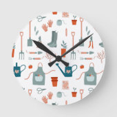 Gartenzeit Runde Wanduhr (Vorderseite)