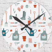 Gartenzeit Runde Wanduhr