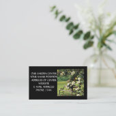 GARTENZENTRUM GESCHÄFTSKARTE VISITENKARTE (Stehend Vorderseite)