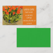 Gartenzentrum Moderne bunte Tulpen Visitenkarte (Vorne/Hinten)