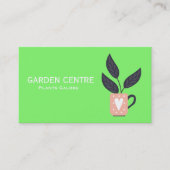 Gartenzentrum Moderne Pflanze Pastellfarben Visitenkarte