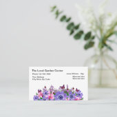 Gartenzentrum und Gärtner Visitenkarte (Stehend Vorderseite)