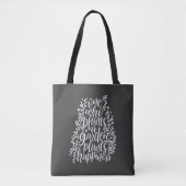 Gartenzitat Hand Letterdoodles Tasche (Vorderseite)