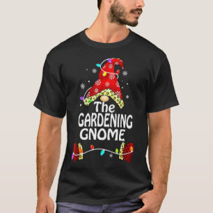 Gartenzwerg Büffel Kariert Passend Weihnachten T-Shirt