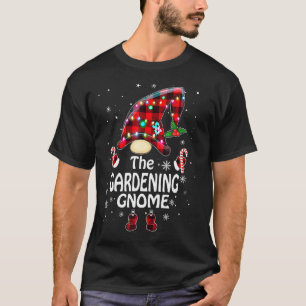 Gartenzwerg Büffelkariert passende Familien-Weihn T-Shirt