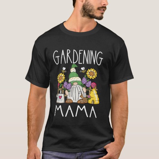 Gartenzwerg Gärtnern Mama Mutti Mutter Gärtner T-Shirt (Vorderseite)